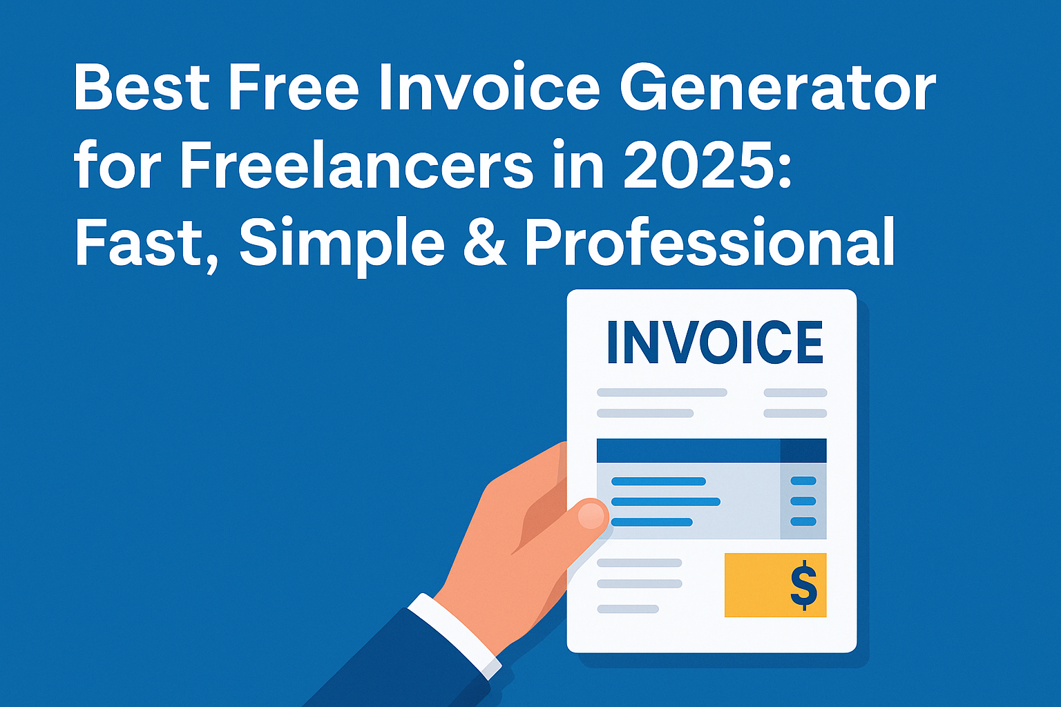 Best Free Invoice Generator for Freelancers in 2025: Fast, Simple & Professional
