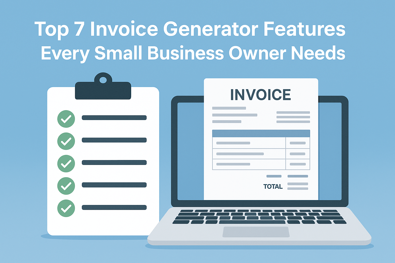 Top 7 Invoice Generator Features Every Small Business Owner Needs